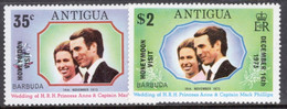 Antigua 1973 Set Of Stamps To Celebrate Royal Wedding Honeymoon Visit In Unmounted Mint. - 1960-1981 Autonomie Interne