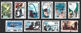ANTARCTIQUE AUSTRALIEN. N°8-18 Oblitérés De 1966-8. Série Courante. - Used Stamps