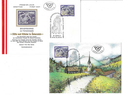 2238u: Österreich 1986, Freimarke "Stifte & Klöster" Probstei St. Gerold Bludenz 5,50 ÖS Freimarke FDC/ MK - Bludenz