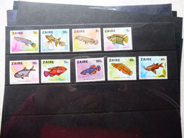 Zaire 918/926 Parfait Perfect   Neuf ** Mnh ( 1978 ) Poissons Vissen Fish - Unused Stamps