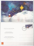 Norway 2007 Card With Imprinted Stamp And Greetings For Christmas 2007  Used - Storia Postale