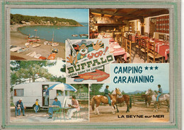 CPSM (83) La SEYNE-sur-MER - Carte Multivues Du Buffalo Parc Camping-Caravaning De La Forêt De Janas - 1980 - La Seyne-sur-Mer