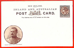 Aa5140 - NEW ZEALAND - Postal History -  POSTAL STATIONERY CARD Major Robin - Postwaardestukken