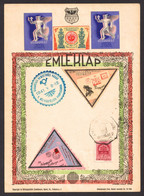 Bánffyhunyad Huedin Return Postmark Revisionism WAR Transylvania 1941 Hungary Romania Triangle LABEL CINDERELLA VIGNETTE - Transsylvanië