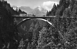 Strasse Frutigen-Adelboden Neue Hohstegbrücke Mit Postauto Wildstubel Fitzer Bus Car Postal - Frutigen