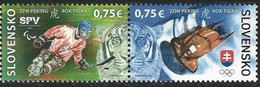 Slovakia 2022 The XXIV Olympic Winter Games & Paralympic Games Beijing Stamps 2v MNH - Unused Stamps