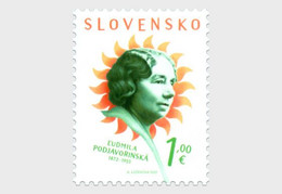 Slovakia 2022 Personalities - Ludmila Podjavorinska/Famous Female Poet Stamp 1v MNH - Ongebruikt