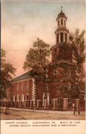 Virginia Alexandria Christ Church Handcolored Albertype - Alexandria