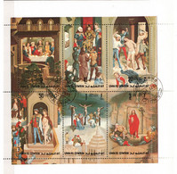 166t * UMM AL QIWAIN * KLEINBOGEN VON MEMLING * KREUZIGUNG CHRIST * GESTEMPELT - Umm Al-Qiwain