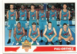 E.B. Pau - Orthez .Club Basket Ball * Carte Panini SNB   N;151 *Saisons  1993/1994 - Pallacanestro