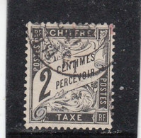 France - Taxe - Année 1881-92 - Oblitéré - N°YT 11 - Type Duval - 2c Noir - 1859-1959 Used