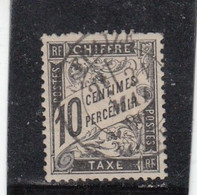 France - Taxe - Année 1881-92 - Oblitéré - N°YT 15 - Type Duval - 10c Noir - 1859-1959 Usados