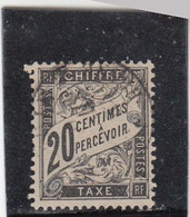 France - Taxe - Année 1881-92 - Oblitéré - N°YT 17 - 20c Noir - Type Duval - 20c Noir - 1859-1959 Usados