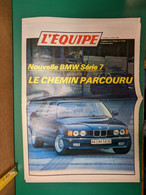 AA- DEPLIANT BROCHURE AUTOMOBILE VOITURE BMW MOTO JOURNAL L'EQUIPE - Motos