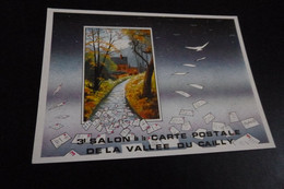 3E SALON DE LA CARTE POSTALE DE LA VALLEE DU CAILLY 1987..LE HOULME (113ex Sur 1500)... - Bourses & Salons De Collections