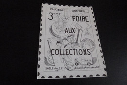 3E FOIRE AUX COLLECTIONS ..CHATEAU GONTIER 1987.. - Bourses & Salons De Collections