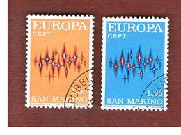 SAN MARINO - UNIF. 849.850   - 1972  EUROPA (SERIE COMPLETA DI 2)   -  USATI (USED°) - Usati