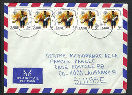 ZAÏRE P.A. 1986: LSC P.A. De Mweka Pour Lausanne (Suisse) - Covers & Documents