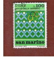 SAN MARINO - UNIF. 880 - 1973  GIOCHI DELLA GIOVENTU'   -  USATI (USED°) - Gebraucht