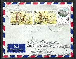 ZAÏRE P.A. 1988: LSC P.A. De Nyunzu Pour Genève (Suisse) - Briefe U. Dokumente