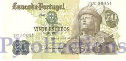 PORTUGAL 20 ESCUDOS 1971 PICK 173 AU/UNC - Portugal