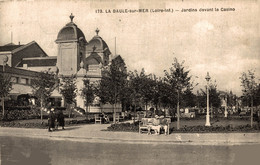 N°101931 -cpa La Baule - Jardins Devant Le Casino- - Casino'