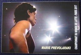 Marie PREVOLARAKI - Dédicace - Hand Signed - Autographe Authentique  - - Wrestling