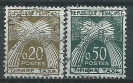 France Taxe N° 92-93  Obl. - 1960-.... Gebraucht