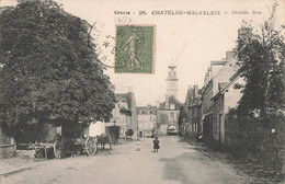 23 Chatelus Malvaleix CPA Grande Rue , Voir état Ci Dessous - Chatelus Malvaleix