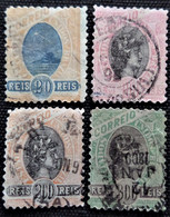 Timbre Du Brésil 1894 -1897 Sugarloaf Mountain And Liberty Head  Stampworld N° 112_115_116_117 - Gebraucht