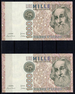 Coppia Banconote Da Lire 1000 Ottima Conservazione - 1.000 Lire