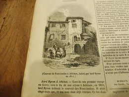 1839  Couvent Des Franciscains à Athènes (Grèce); Henri II Chez Le Meunier De Mansfield; Georges Cuvier ; Etc - 1800 - 1849
