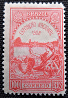 Timbre Du Brésil 1908 National Exhibition  Stampworld N° 185 - Ongebruikt