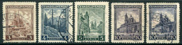 CZECHOSLOVAKIA 1929 Landscapes Used.  Michel 291-94a+b - Used Stamps