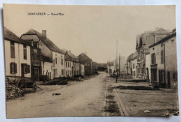 CPA Belgique Saint Léger - Grand'Rue - Croix Sur Maison M. GUIOT - Saint-Léger