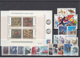 Norway 1993 - Full Year MNH ** - Años Completos