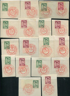 CZECHOSLOVAKIA 1935 Masaryk 85th Birthday Commemorative Postmarks.. - Used Stamps