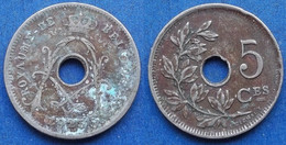 BELGIUM - 5 Centimes 1925 French KM# 66 Albert I (1909-1934) - Edelweiss Coins - 5 Cents