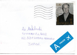 62464 - Belgien - 2004 - €0,80 Albert II EF A LpBf SINT-NIKLAAS -> Japan - Storia Postale