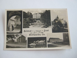 MITTWEIDA , Heimatfest  Schöne Karte Um 1958 ,    Siehe  2 Abbildungen - Mittweida