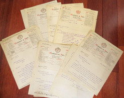 ● LOT Documents HAWKES & Son London Piccadilly Circus - Lettres Letters Londres UK Great Britain - Vieux Papiers Musique - Reino Unido