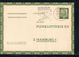 Bund 1962:   FP 9:  Funklotterie          (B017) - Postkarten - Gebraucht