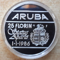 Aruba, 25 Florin 1986 - Silver Proof - Nederlandse Antillen
