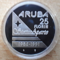 Aruba, 25 Florin 1991 - Silver Proof - Netherlands Antilles