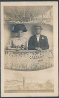 Cabinet Novelty Attraction, Calgary 1911 - Real Photo Picture Postcard - Calgary