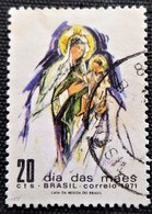 Timbre Du Brésil 1971 The Day For Mothers  Stampworld N° 1298 - Oblitérés