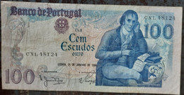 Billet - Portugal - 100 Escudos - 31/01/1984 - N° CXG 48124 - - Portugal