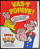 Album Publicitaire Collecteur De Vignettes Autocollantes Popeye - Bonbons Kréma 1981 - Autocolantes