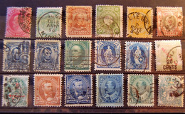 Monde World - Small Batch Of 18 Old Stamps Used From World - Some Good Values - Collections (sans Albums)