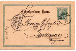 62487 - Oesterreich - 1902 - 5H Franz-Josef GAKte JENBACH -> TEMESVAR - Lettres & Documents